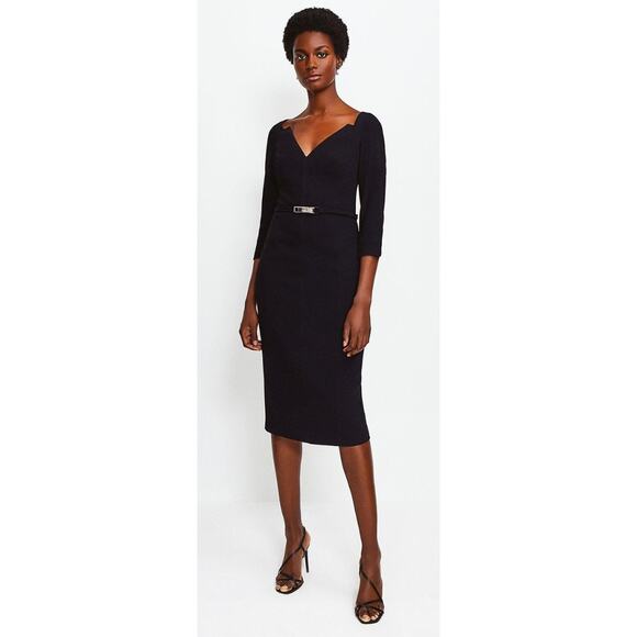 Karen Millen Forever Bar Belt Dress - Picture 1 of 5